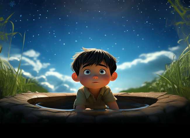 坐井观天故事文字 - 坐井观天故事文字图片