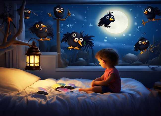 儿童睡前故事七只乌鸦（幼儿睡前故事七只乌鸦）