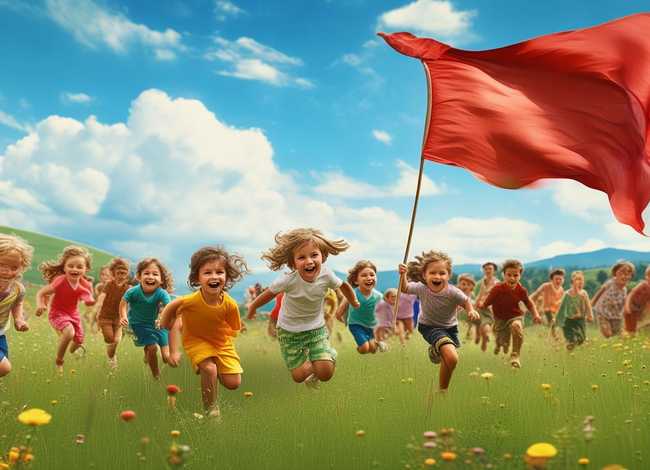 儿童故事夺红旗（幼儿游戏夺红旗）