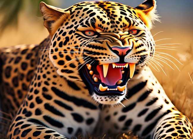 关于豹的儿歌（关于豹的儿歌血盆大口真凶猛黄色毛发黑斑纹）