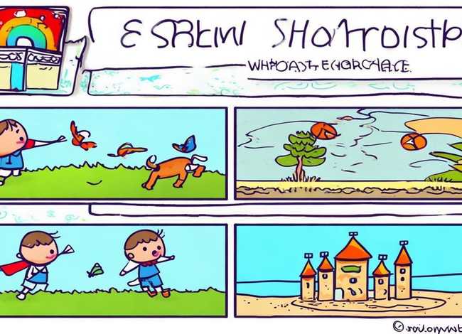 儿童简笔连环画小故事4格 简笔连环画4格小故事一年级