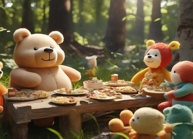 儿童故事小熊请客、小熊请客幼儿故事