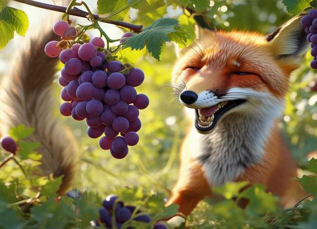 狐狸和葡萄短故事（狐狸和葡萄简短小故事）
