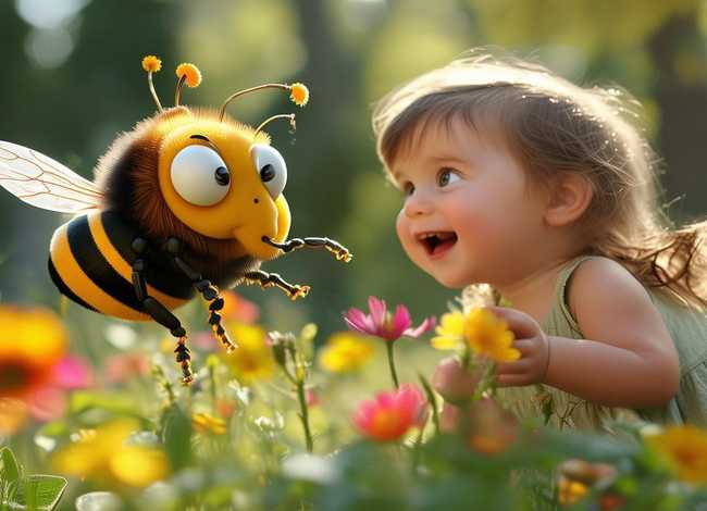蜜蜂蜇人的儿童故事，小蜜蜂蜇人的故事
