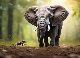 蚂蚁和大象的故事、蚂蚁和大象的故事告诉我们什么道理