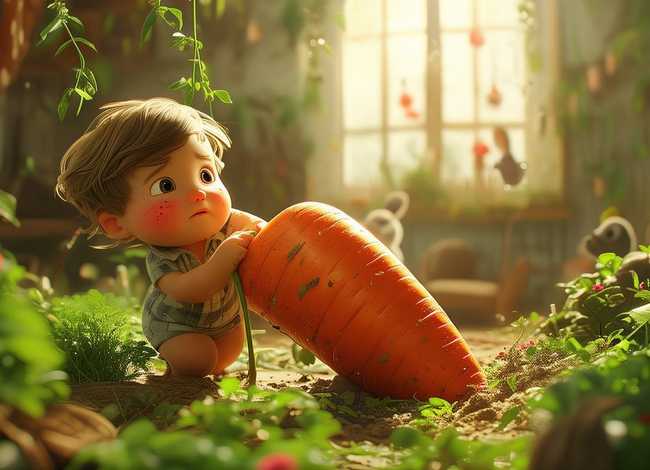 儿童睡前故事拔萝卜（拔萝卜故事睡前故事）