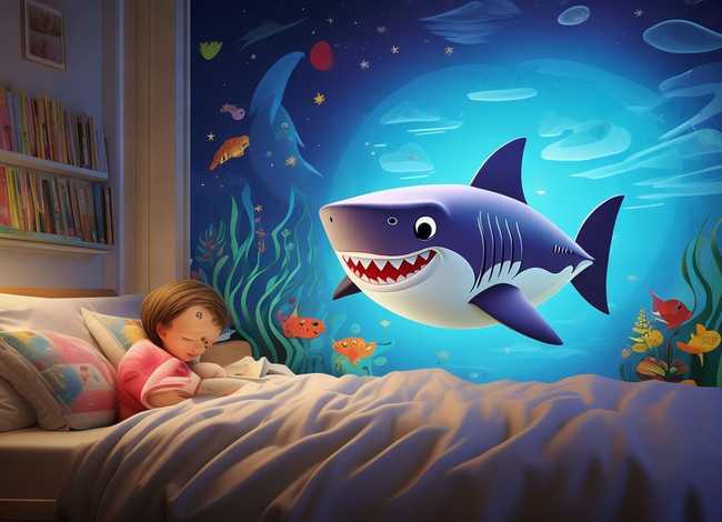儿童故事书鲨鱼睡前故事（宝宝睡前故事鲨鱼）