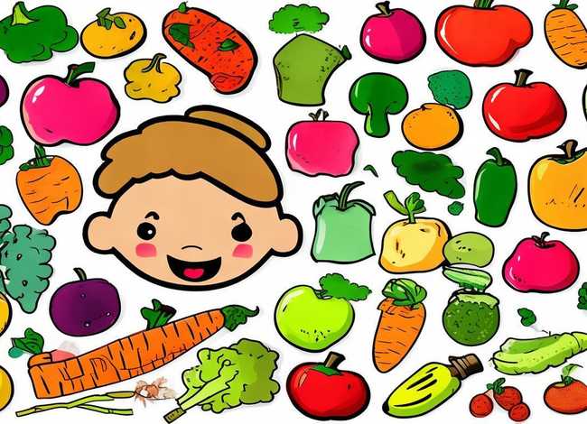 儿童水果蔬菜卡片，儿童水果蔬菜卡片图片大全