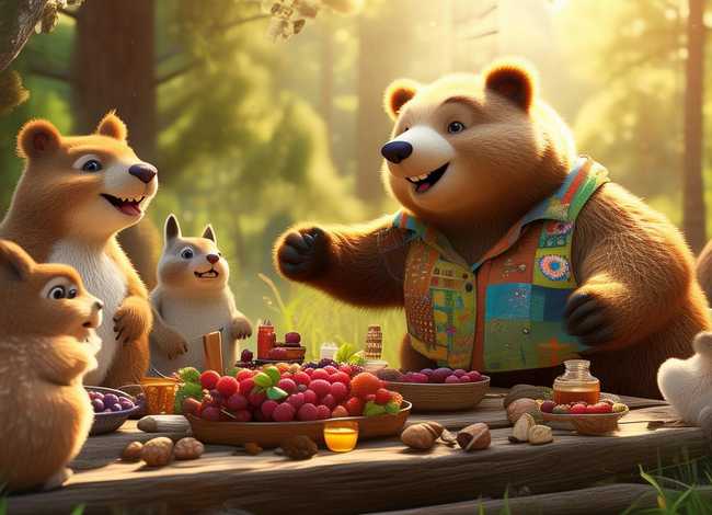 小熊请客故事文字 小熊请客故事文字版