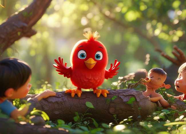 啄木鸟的儿童故事 - 幼儿故事啄木鸟的故事