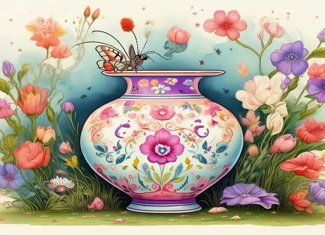 花瓶的绘本故事，花瓶的绘本故事怎么画