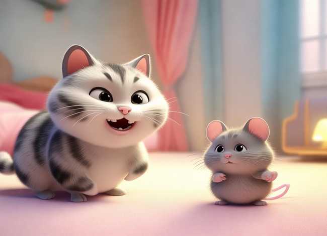 猫和老鼠的儿童故事，猫和老鼠的故事婴幼儿睡前故事