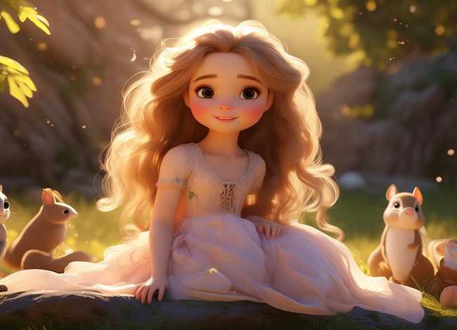 善良的公主儿童故事、善良美丽漂亮小公主的故事