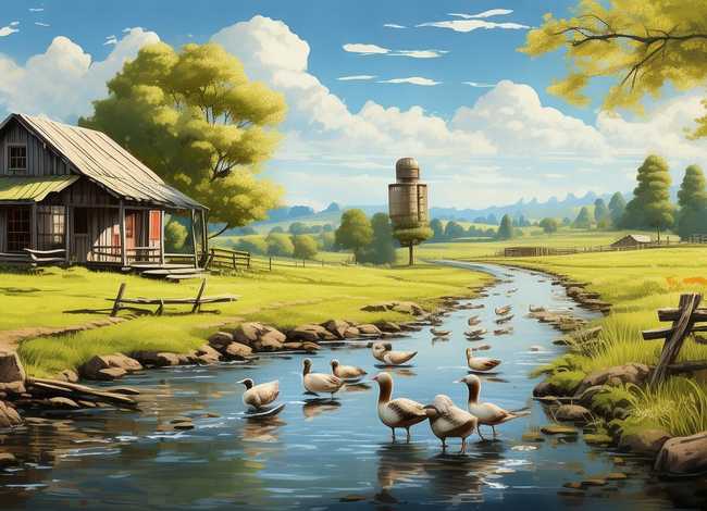 乡村主题绘画作品 乡村主题绘画作品名称