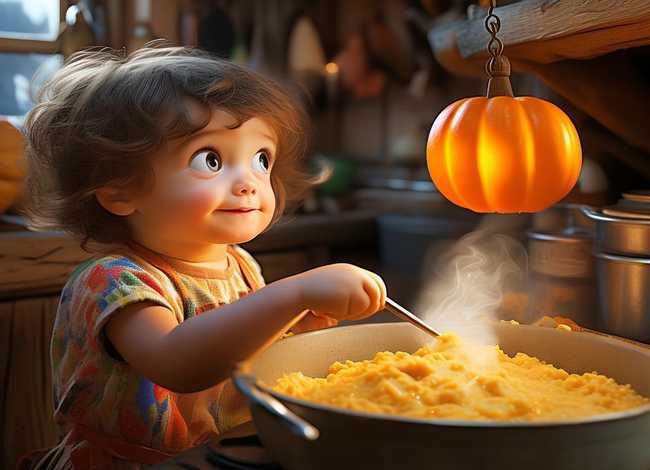 南瓜粥儿童故事 - 南瓜粥的故事