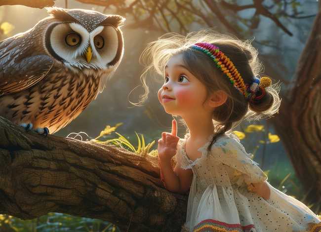 儿童故事聪明的姑娘；聪明的小姑娘故事