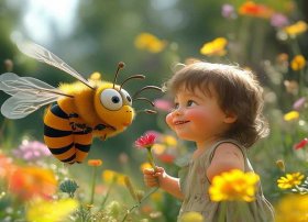 蜜蜂蜇人的儿童故事，小蜜蜂蜇人的故事