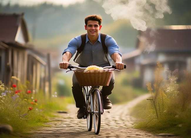 一碗面条的故事、一碗面条的故事,哥哥骑着车