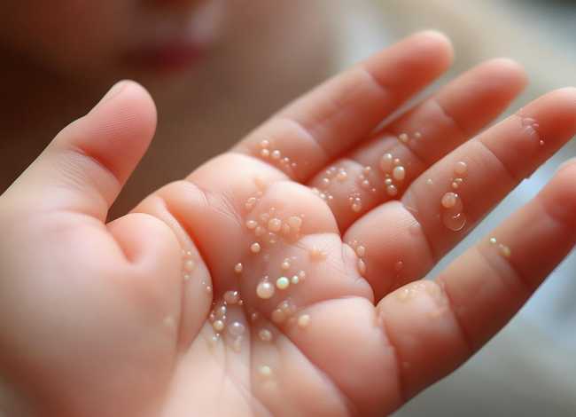 儿童手掌上小疙瘩图片、儿童手掌上小疙瘩图片高清