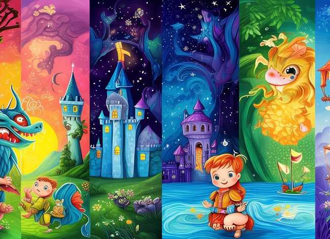 儿童故事绘本连环画；绘本故事连环画6幅