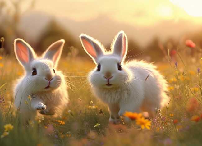 关于两只小兔子的故事（关于两只小兔子的故事视频）