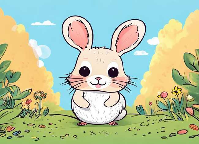 小兔子的故事儿童画，小兔子的故事简笔画