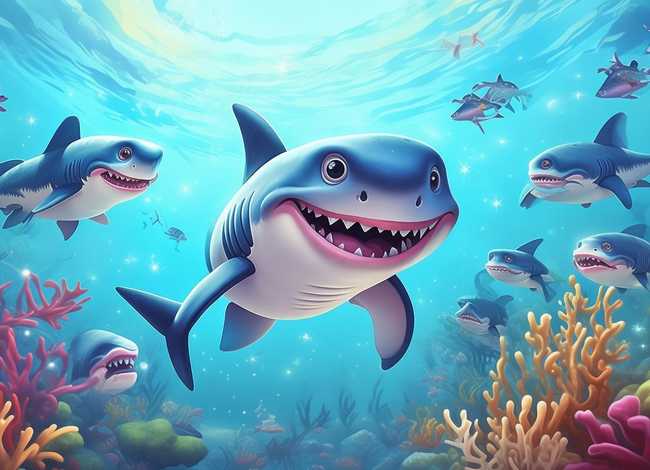 大鲨鱼故事儿童版，大鲨鱼的幼儿故事
