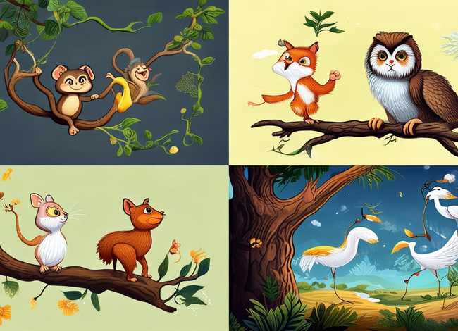 动物故事画怎么画一4一6个画面；动物故事的画怎么画