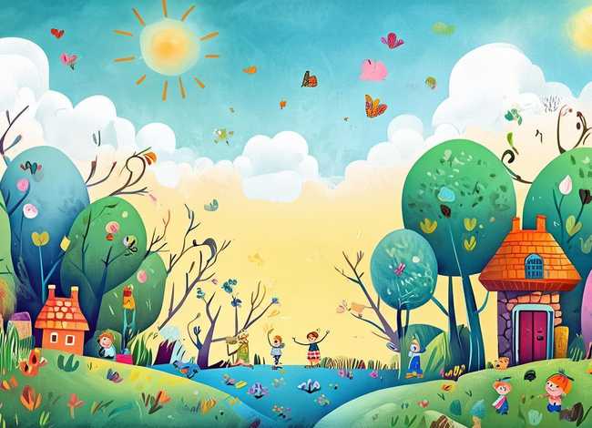 儿童故事绘画图册 - 儿童故事绘画图片