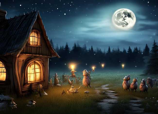 绘本夜晚的故事、绘本夜晚的故事图片