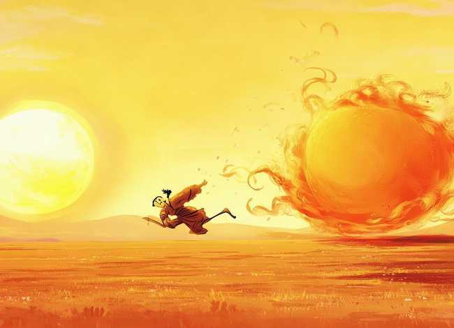 儿童故事夸父追日，幼儿故事夸父追日