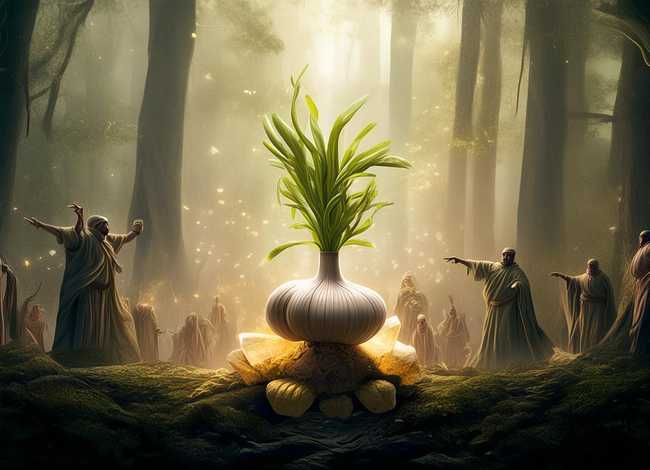 大蒜由来的传说故事（大蒜由来的传说故事50字）