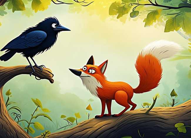 乌鸦与狐狸的故事绘本；乌鸦与狐狸的故事绘本教案