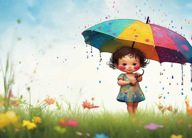 伞的幼儿故事；伞的幼儿故事图片