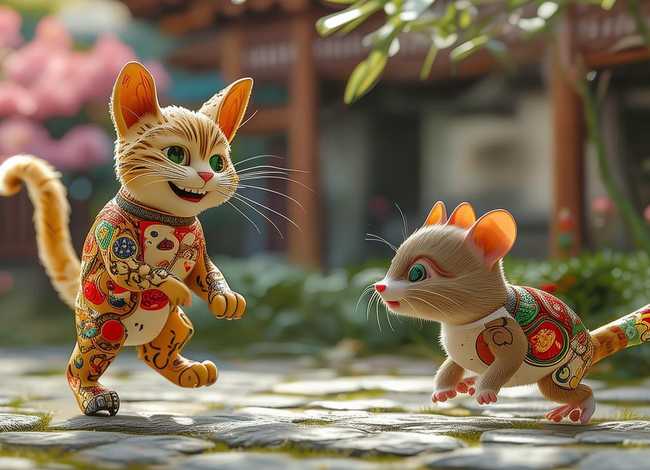 十二生肖猫和老鼠的故事；十二生肖猫和老鼠的故事续写