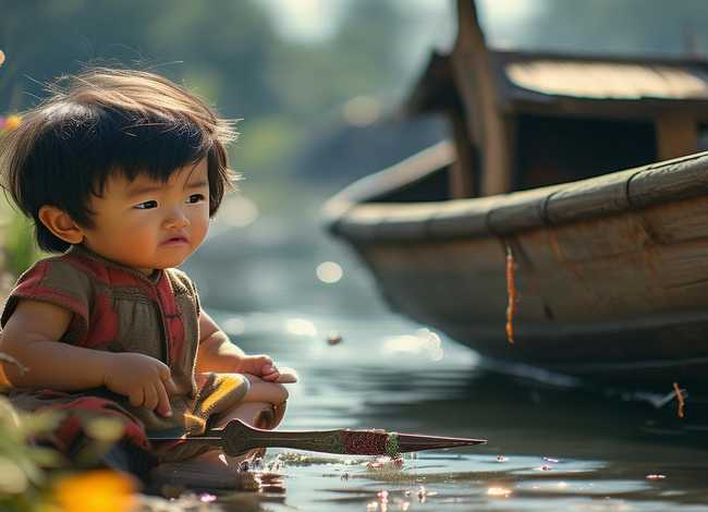 刻舟求剑幼儿故事大全3-6岁 幼儿成语故事刻舟求剑