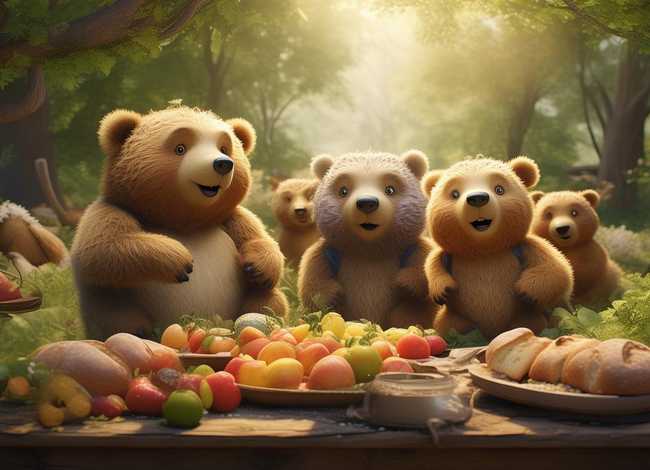 儿童故事熊妈妈请客；幼儿故事熊妈妈请客