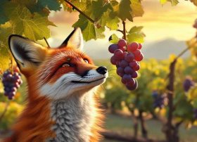 狐狸和葡萄的故事英文版 - 狐狸和葡萄的故事英文版完整
