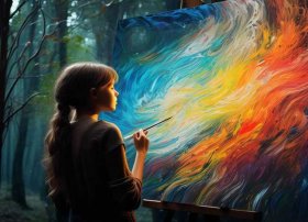 故事内容画一幅画，故事内容绘画一幅画