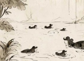 小蝌蚪找妈妈水墨画动画片；小蝌蚪找妈妈水墨画动画片观后感