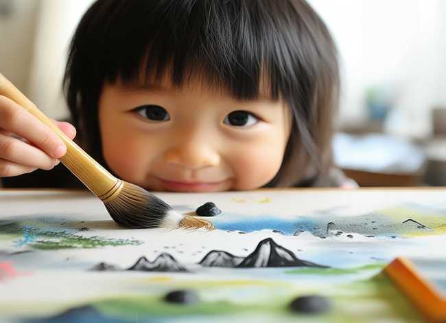 儿童画水墨画（儿童画水墨画简单又漂亮）