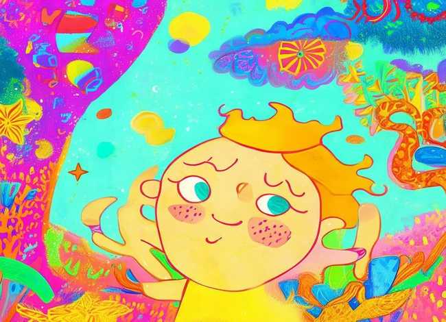 儿童插画图片 儿童插画图片画中间