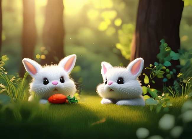 两只小兔绘本故事（两只小兔绘本故事图片）