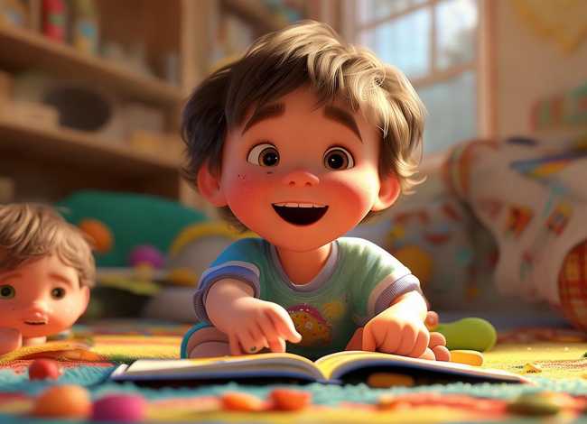 小朋友讲故事图片素材，小朋友讲故事图片素材高清