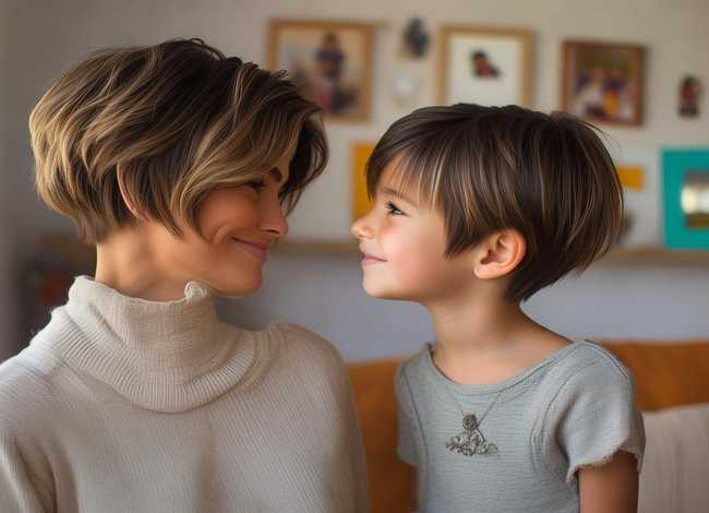 亲子发型女 - 亲子发型图片女短发