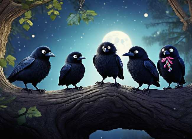 儿童睡前故事《七只乌鸦》；幼儿睡前故事七只乌鸦
