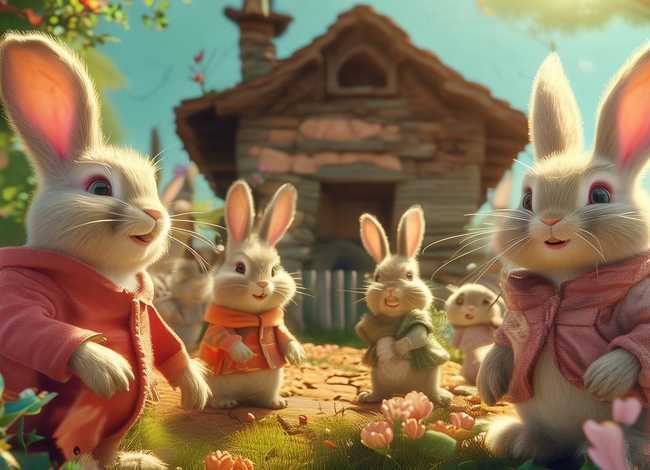 小兔子故事儿童表演；小兔子幼儿故事简短