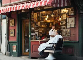 时尚故事理发店、理发店小店故事