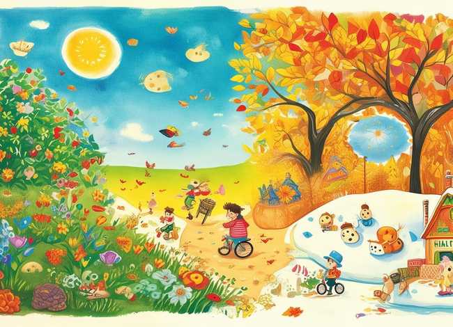 四季的故事儿童绘本、关于四季故事的绘本