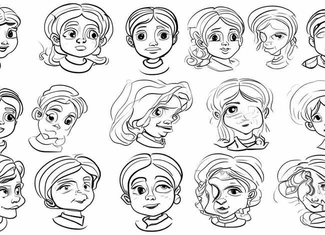 古代儿童图片简笔画；古代儿童图片简笔画头像大全